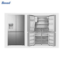 Smad OEM LED Lighting Inverter Stainless Steel French Door Refrigerator with 4 Doors